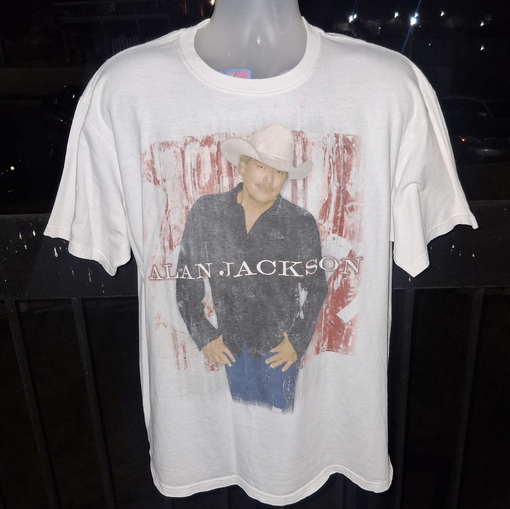 Vintage ALAN JACKSON Country Music T Shirt Size XL